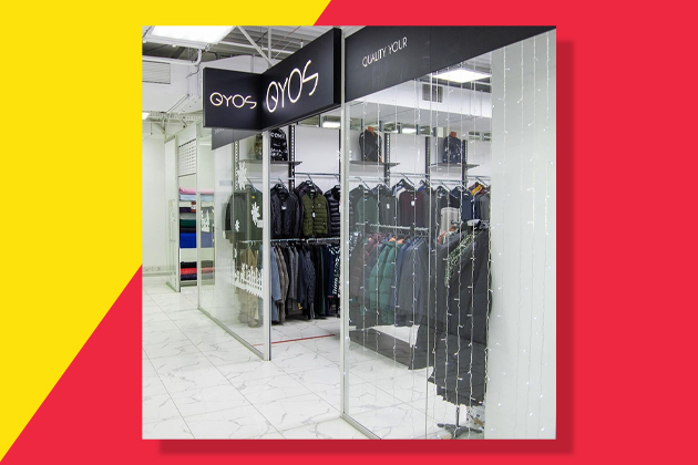 Зимняя акция в магазине мужской одежды "QYOS"